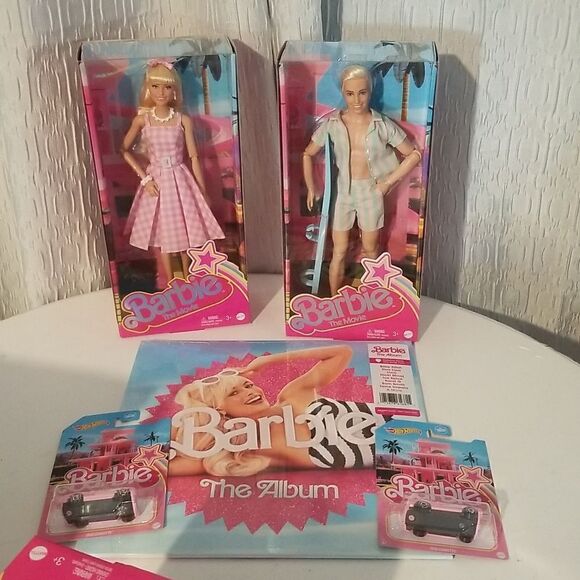 Barbie The Movie the album Vinyl Ken, Barbie Doll Set + 2 hotwheel UNOPENED New - Picture 1 of 16